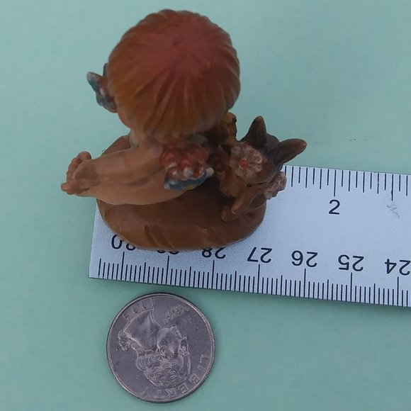 Vintage wood carving Anri Italy by artist Ferrandiz Nature's child with rabbit - Picture 12 of 16